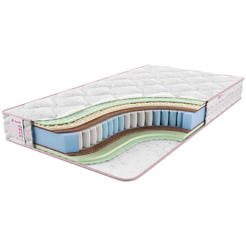 фото Матрас sontelle vivre castom royal, пружинный, белый