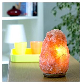 Гималайская солевая лампа/Himalayan Salt Lamp/ ночник, декоративный/настольный светильник Скала 1-2 кг - фотография № 6