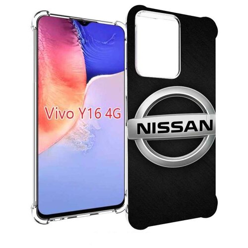 Чехол MyPads nissan ниссан 2 мужской для Vivo Y16 4G/ Vivo Y02S задняя-панель-накладка-бампер чехол mypads nissan ниссан 3 мужской для vivo x90 задняя панель накладка бампер