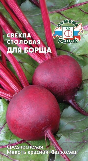 Свекла столовая для борща семена СеДеК ( 1 уп: 3 г )