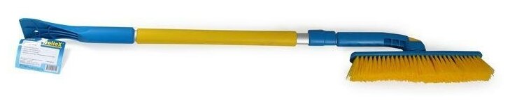 Щетка-скребок Dollex SNW-2243 голубой/желтый