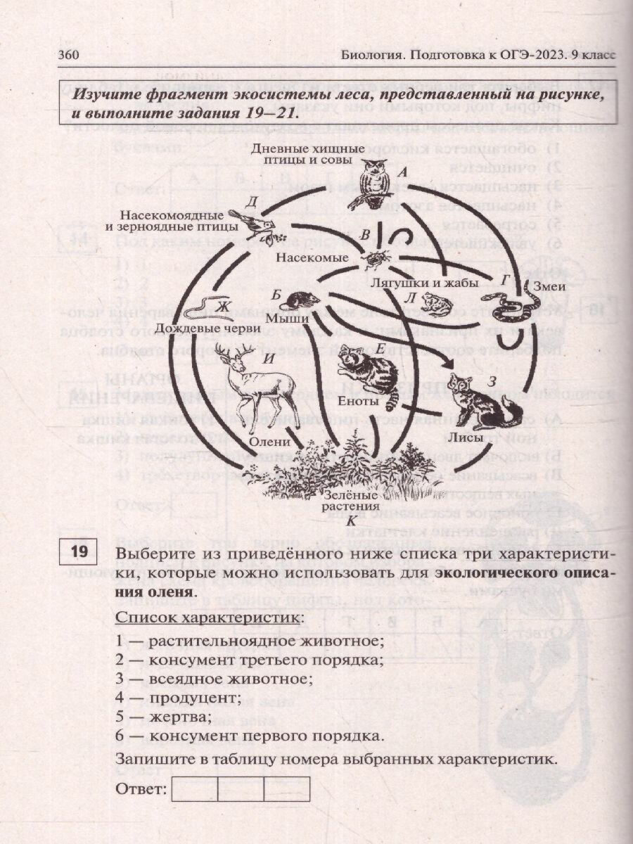 ОГЭ-2023 Биология. 9 класс. 20 тренировочных вариантов по демоверсии 2023 года - фото №16