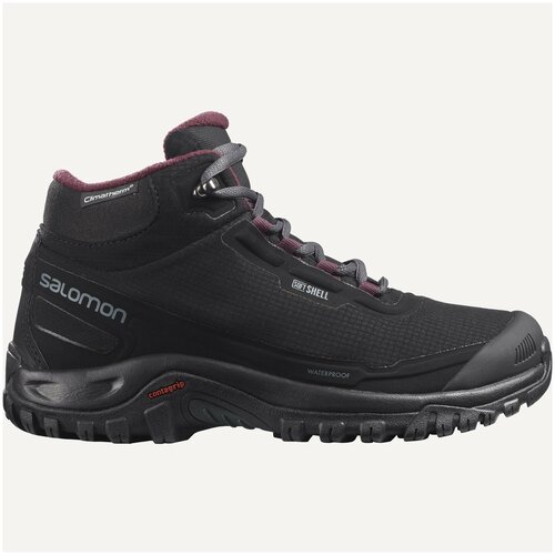 salomon ботинки зимние heika ltr cs wp w ru 37 5 uk 5 us 6 5 navy blazer beet red Ботинки Salomon SHELTER CS WP W, размер RU 39 UK 6.5 US 8, черный