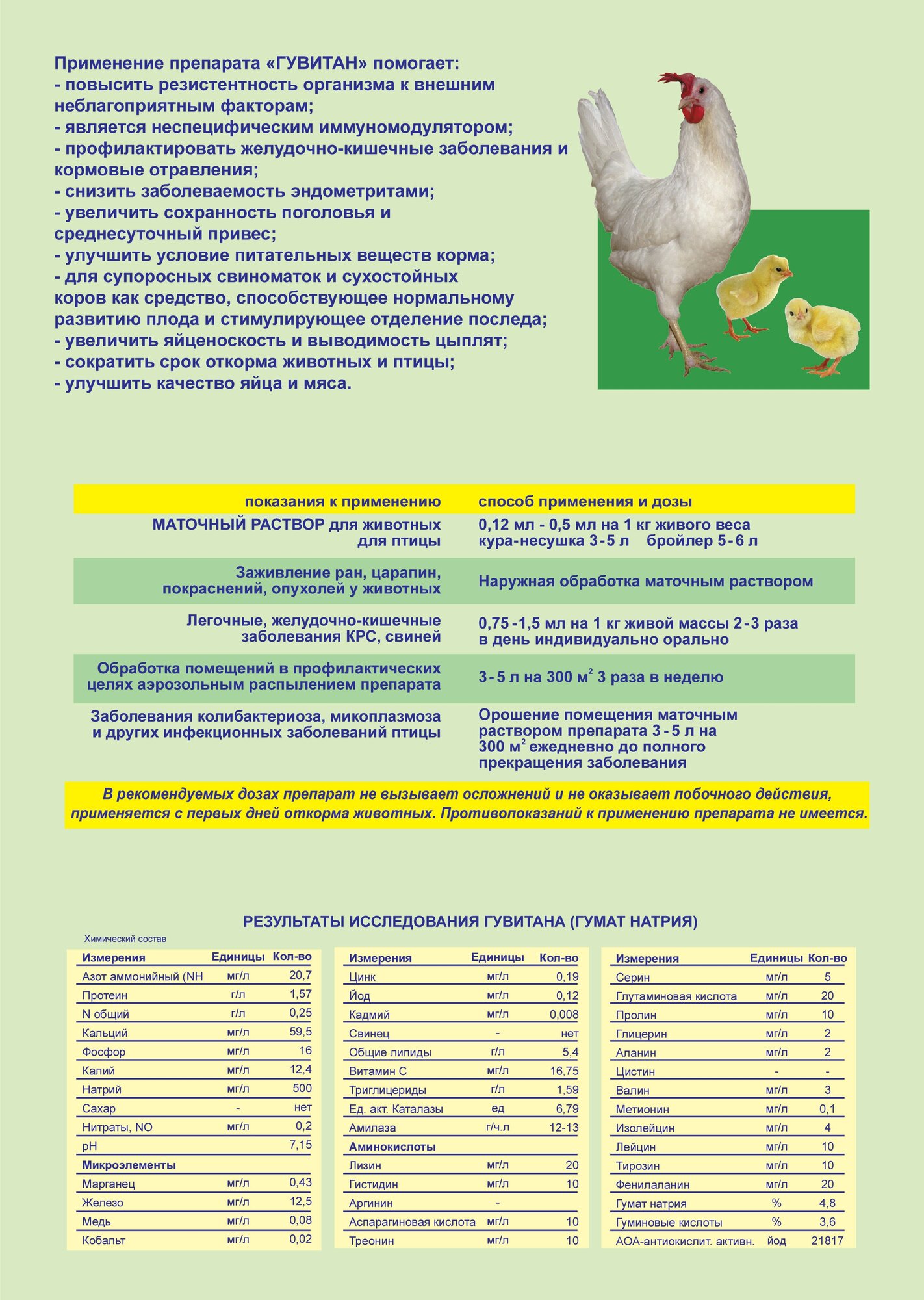 Кормовая добавка для животных и птицы Гувитан 500мл - фотография № 3