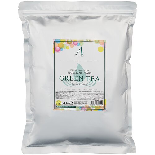 Anskin маска альгинатная Green Tea успокаивающая, 1000 г, 1000 мл