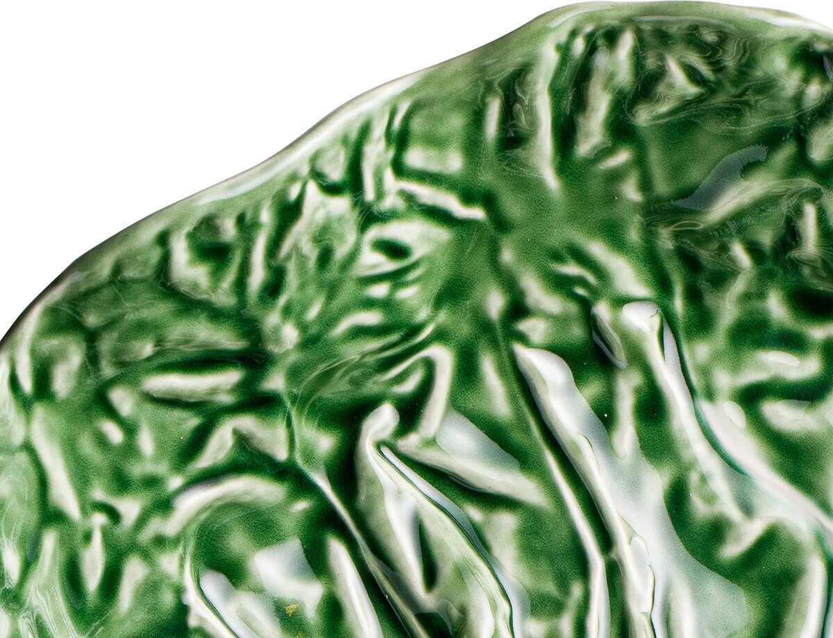 Салатник Bordallo Pinheiro Cabbage Natural 35,5x32,5x7,8 см - фото №8