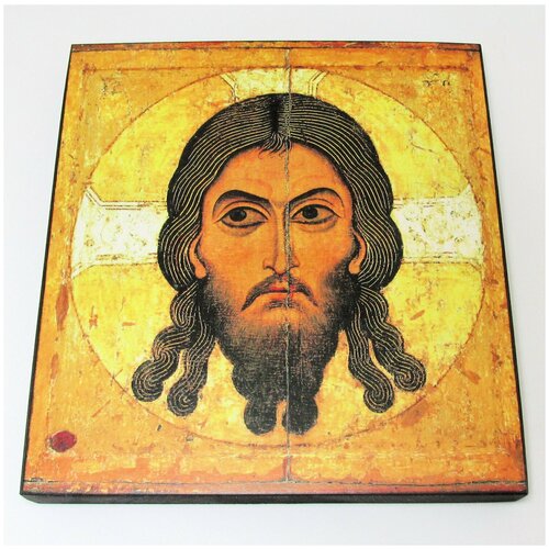 Икона Спас Нерукотворный, размер иконы - 40x60 крест серебряный спас нерукотворный архангел михаил