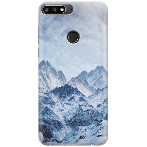 фото Cиликоновый чехол на huawei nova 2 lite / хуавей нова 2 лайт с принтом "снежные горы" gosso