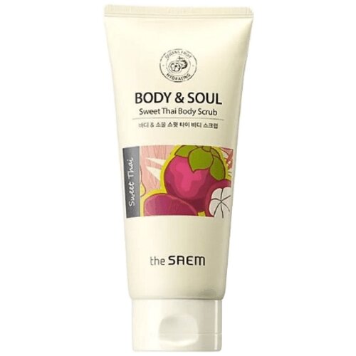 Скраб для тела с экстрактом цветов плюмерии, 200 мл | THE SAEM Body  Soul Sweet Thai Body Scrub