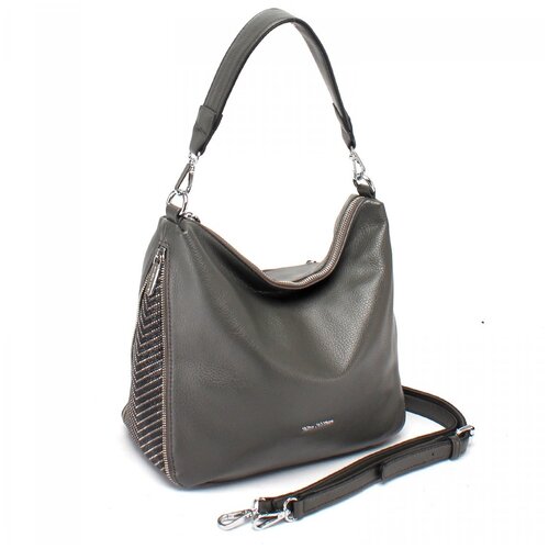 фото Женская сумка на плечо экокожа(искусственная кожа)+натуральная замша velina fabbiano 524650