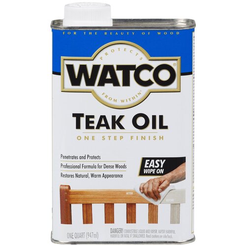 фото Rust-oleum watco teak oil finish 67141 масло тиковое защитное 0,946л,