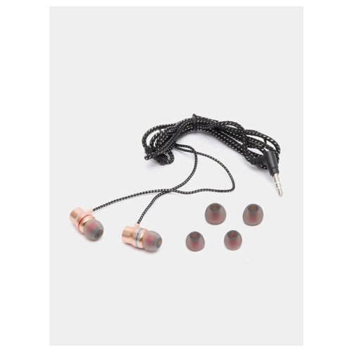 Perfeo IRON наушники внутриканальные металлические с тканевым проводом 89600₽