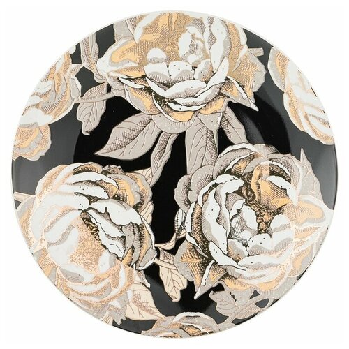 фото Lefard тарелка десертная golden rose 20,5 см черный