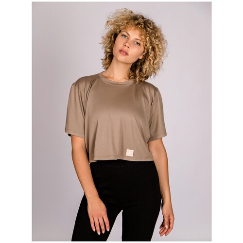 фото Кроп-топ everrever, размер oversize, цвет хаки