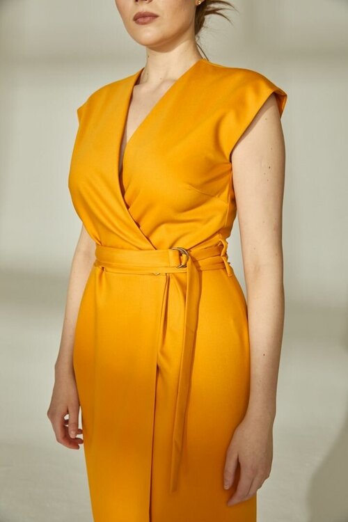 Платье Olga Skazkina, размер 44, оранжевый