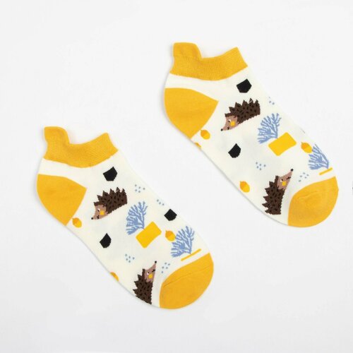 Носки Minaku, размер 36-41, желтый носки minaku размер 41 бежевый желтый