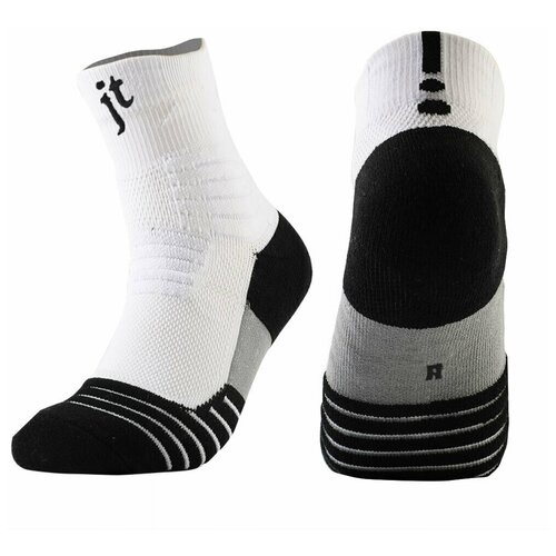 Носки justtrack, размер 35-39, белый, черный