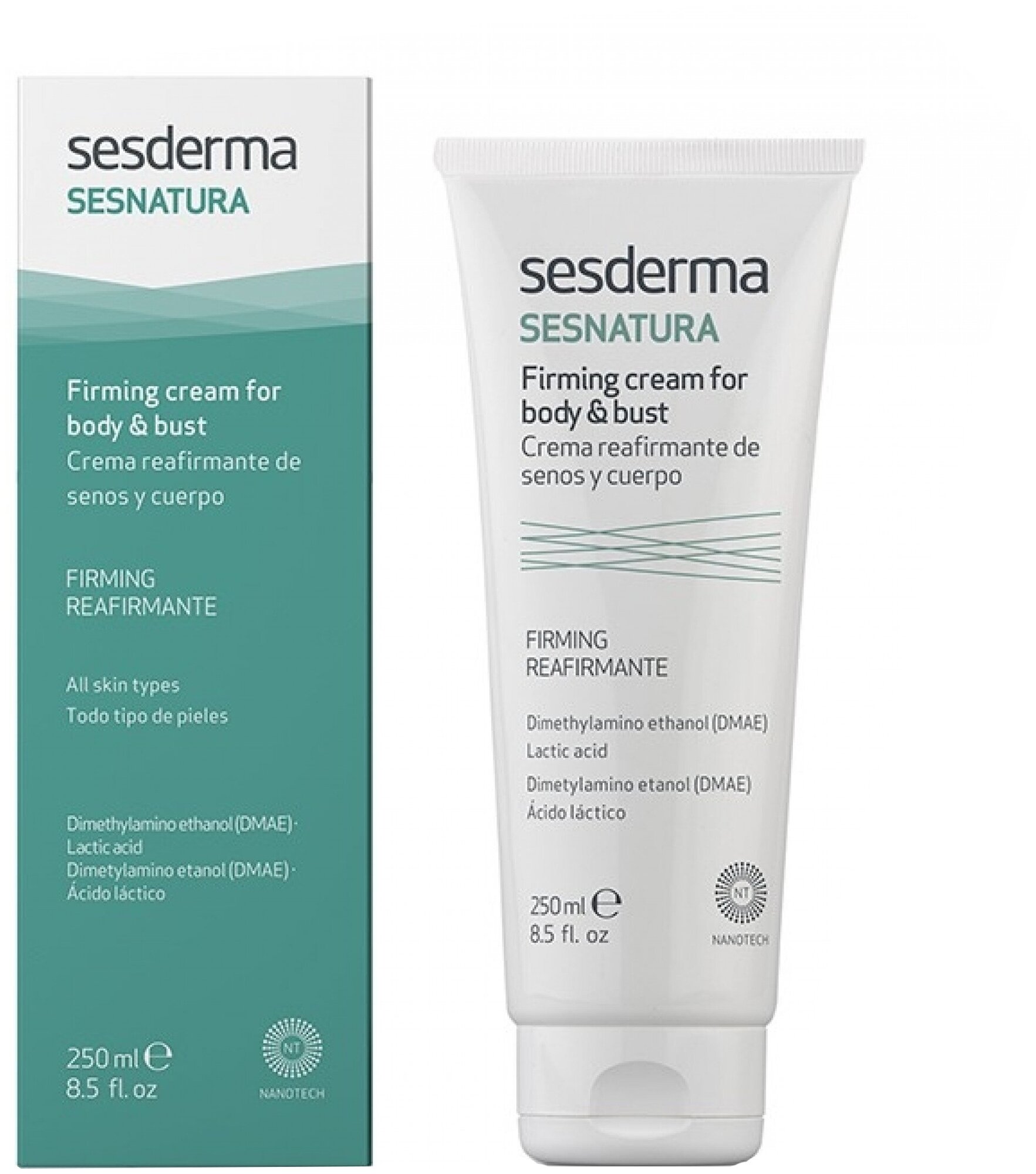 Sesderma !SESNATURA - Подтягивающий крем для тела и груди, 250 мл