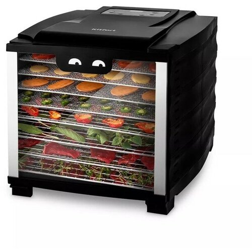 Сушилка для овощей и фруктов КТ-1921 800 Вт 8 сеток и 1 поддон чёрная 2352500₽