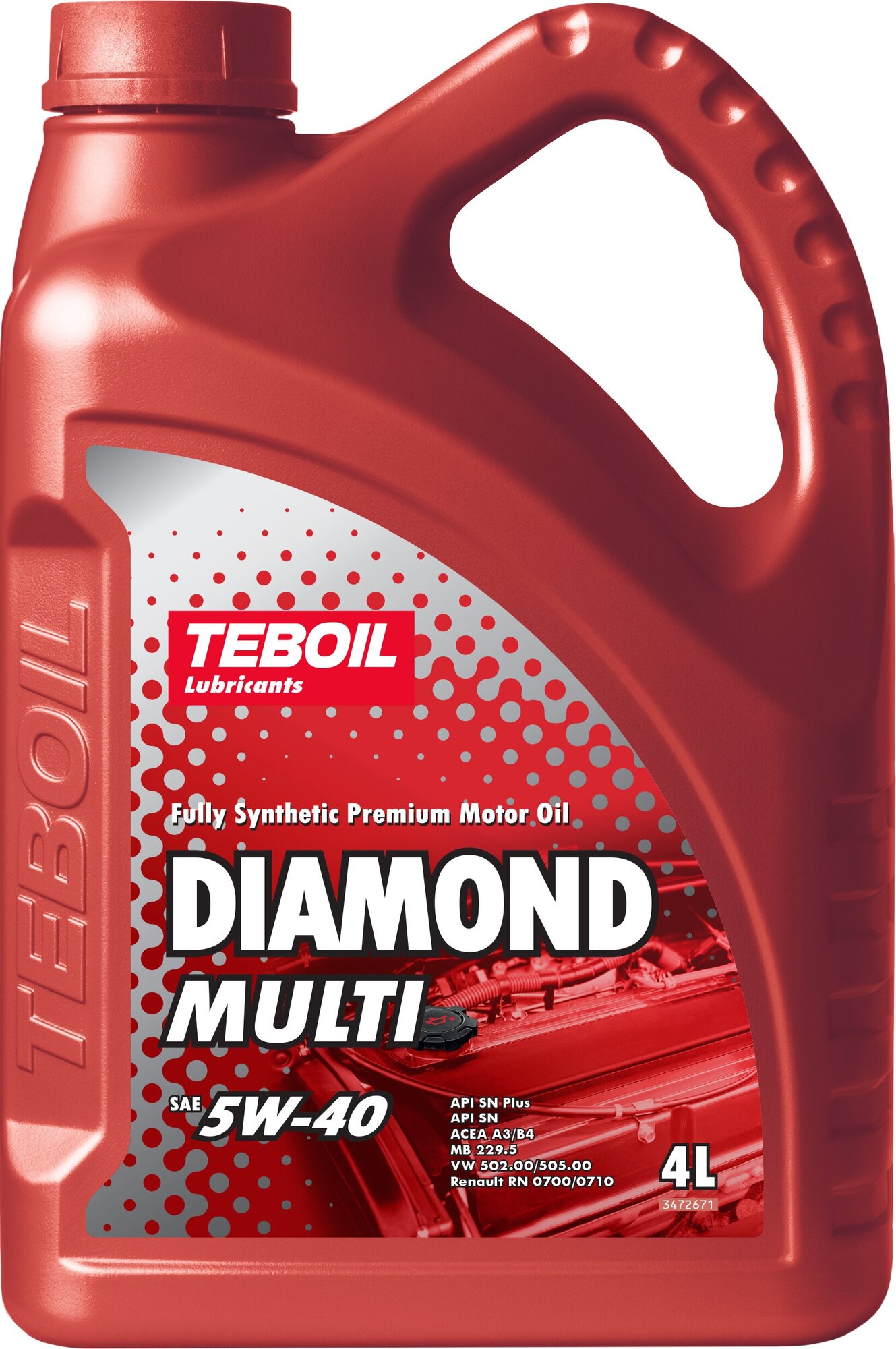 Teboil 5W-40 Diamond Multi 4Л (Синт. Мотор. Масло)