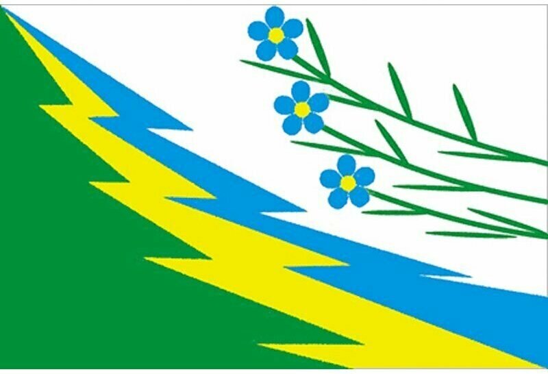 Флаг Маслянинского района. Размер 135x90 см.