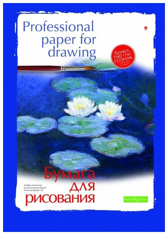 Папка для рисования 8 листов формат А2 8 Л, 1 вид