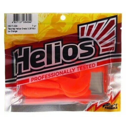 твистер helios credo acid lemon Твистер / мягкая приманка Helios Credo Orange, 8.5 см, 7 шт. (HS 11 024)