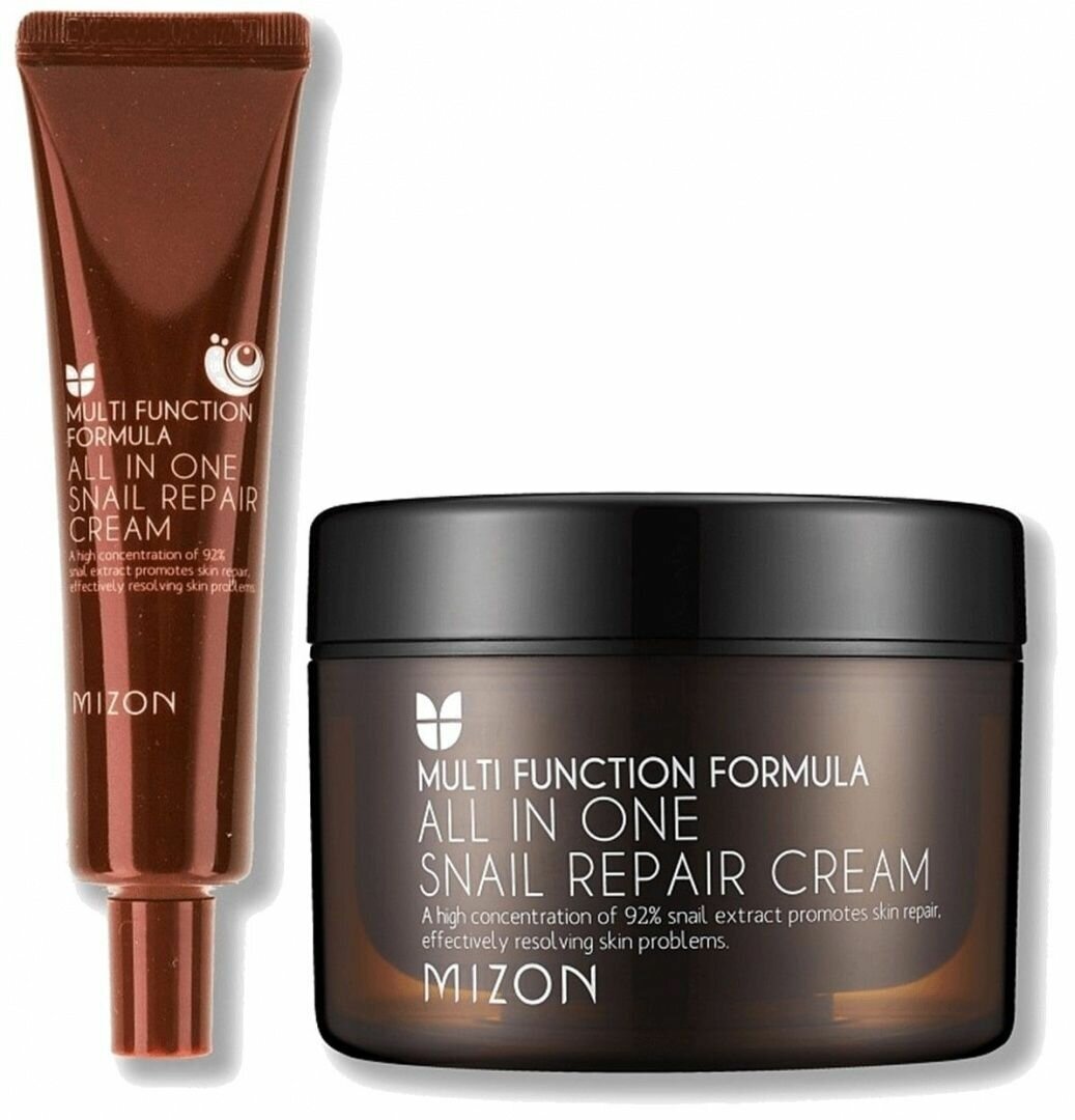 Крем для лица с муцином улитки Mizon All In One Snail Repair Cream, 35ml - фото №11