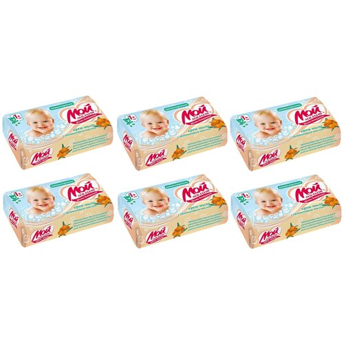 Нмжк Крем-мыло твердое Детское Мой Малыш с облепиховым маслом, 100г, 6шт