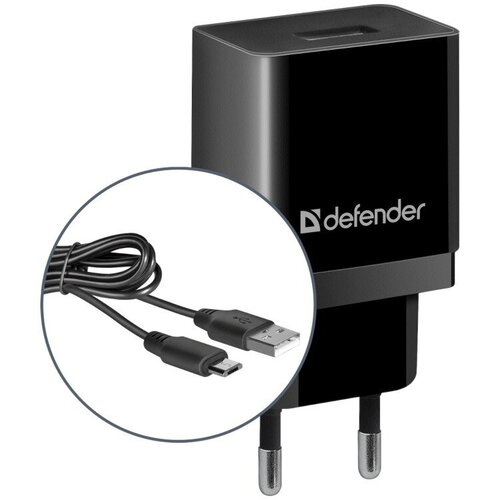 Зарядное устройство Defender UPC-11 1xUSB + кабель microUSB 83556