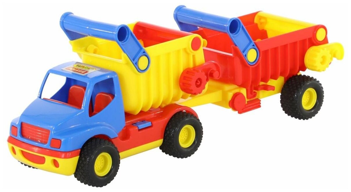 Wader Автомобиль-самосвал с полуприцепом "КонсТрак" (разноцветный) - фото №1