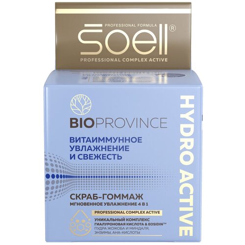 SOELL BioProvince Скраб-гоммаж мгновенное увлажнение 4 в 1 HYDRO ACTIVE