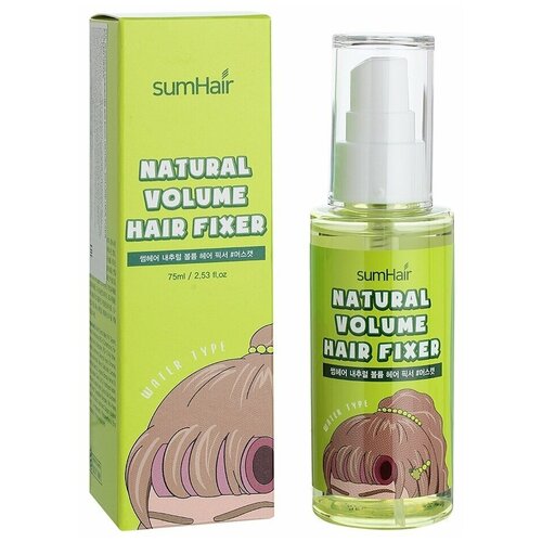 Сыворотка-фиксатор для волос [Sumhair] Natural Volume Hair Fixer Green Grape