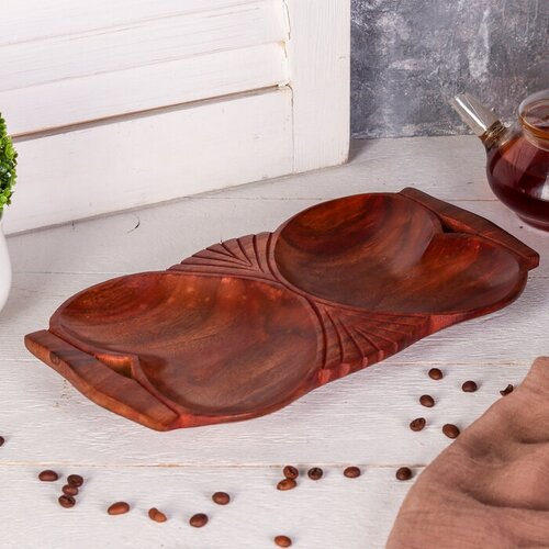 Менажница Сердечки дерево 30х155х3 см 2441₽