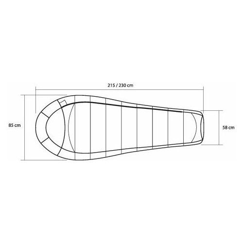 Спальный мешок Trimm Trekking ARKTIS синий 185 R 44147 1434000₽