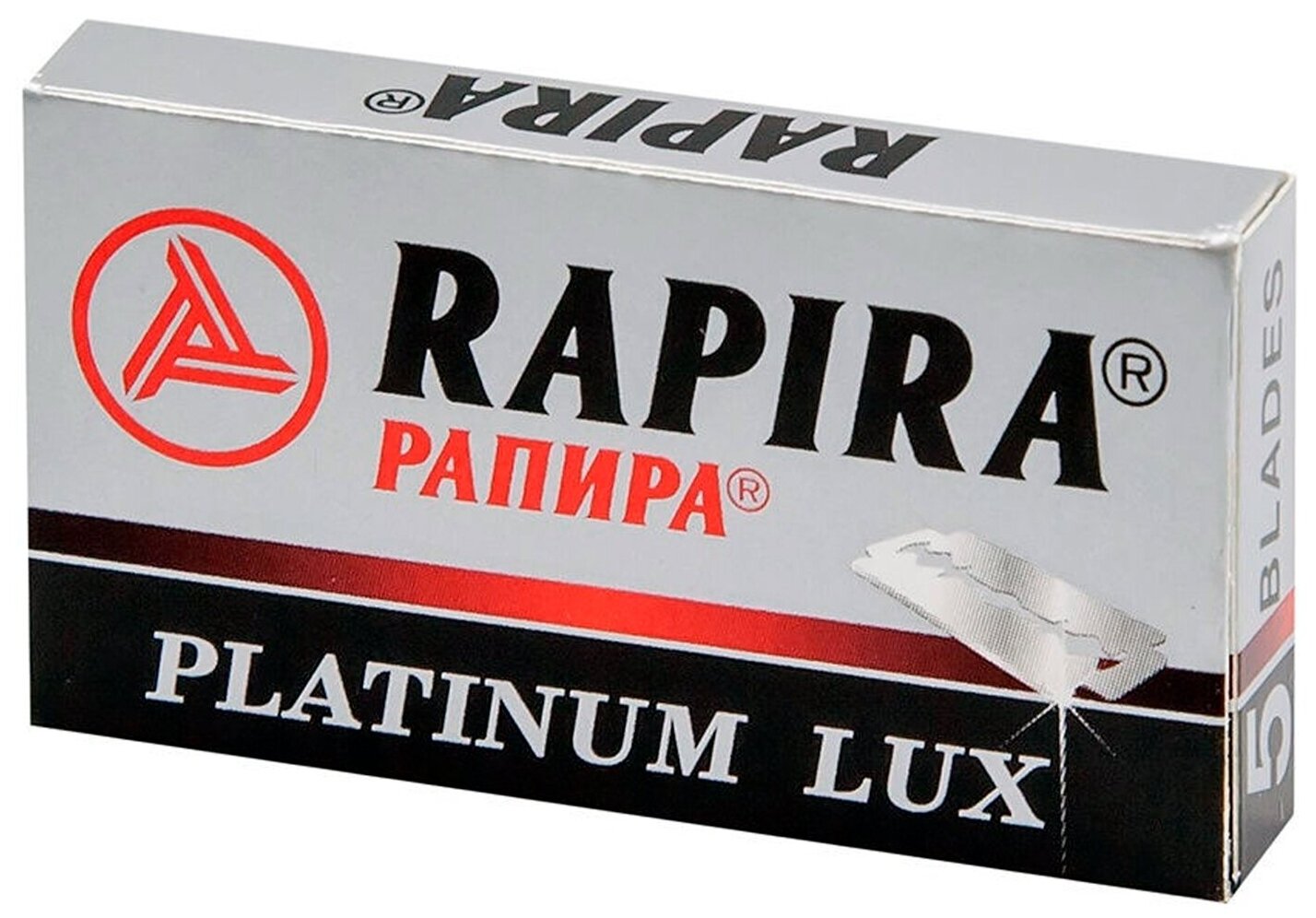 Т-образный бритвенный станок RAPIRA PLATINUM LUX (Платина Люкс) (1 станок, 5 лезвий)