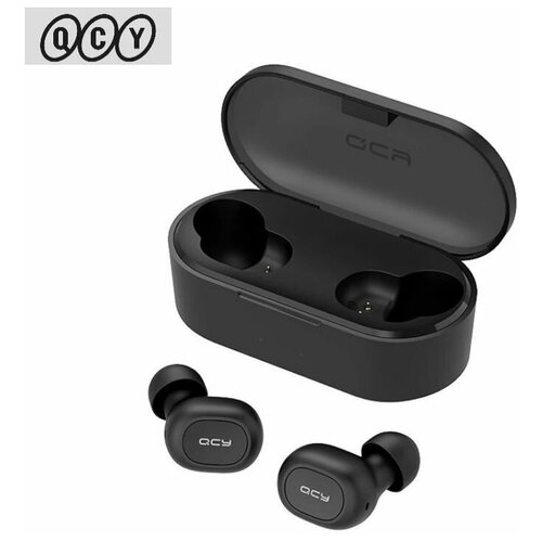 Наушники Беспроводные QCY QS2 TWS Bluetooth Кнопочные 800 mah Чёрные 192500₽