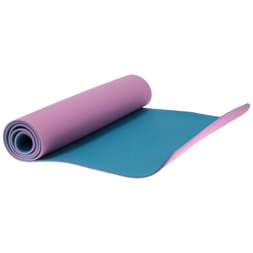 BRADEX SF 0402/SF 0403, 183х61 см фиолетовый/голубой 0.6 см коврик спортивный для йоги и фитнеса фиолетовый
