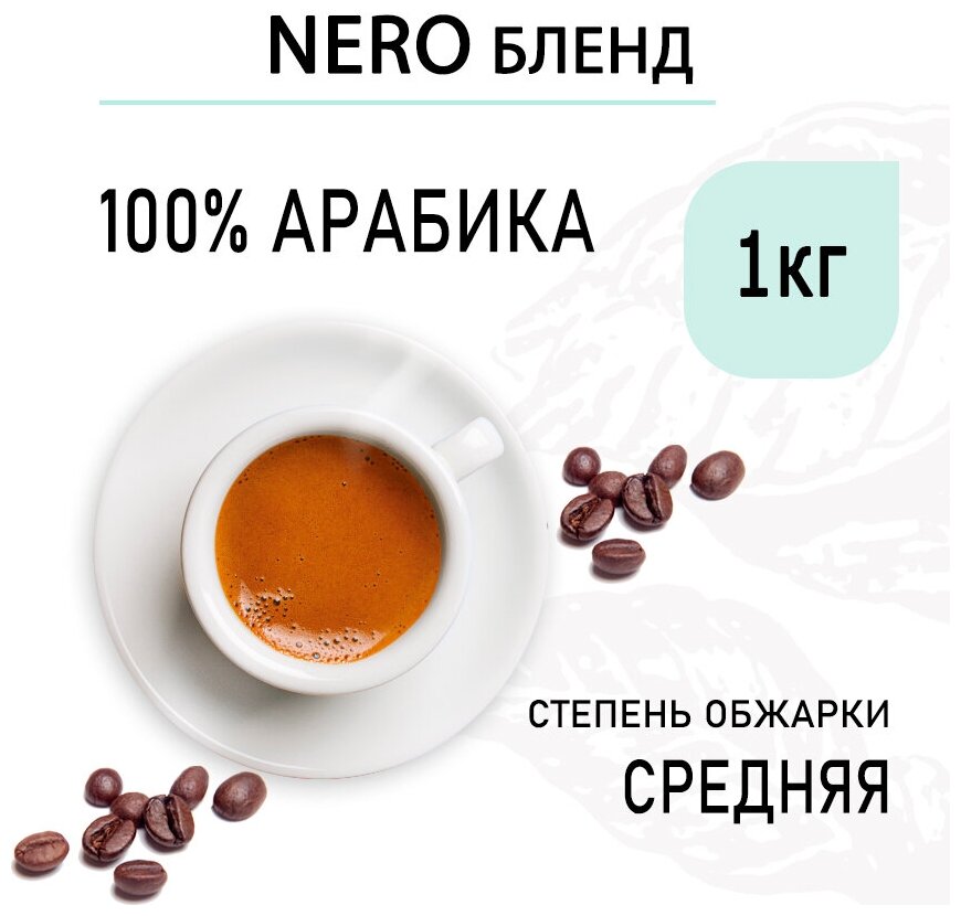 Кофе в зернах арабика 100 %, Cutugno Nero, 1000 гр. 100% Arabica - фотография № 3