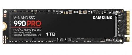 Накопитель Samsung SSD M.2 990 PRO 1TB PCIe 4.0 x4 V-NAND TLC (MZ-V9P1T0BW)