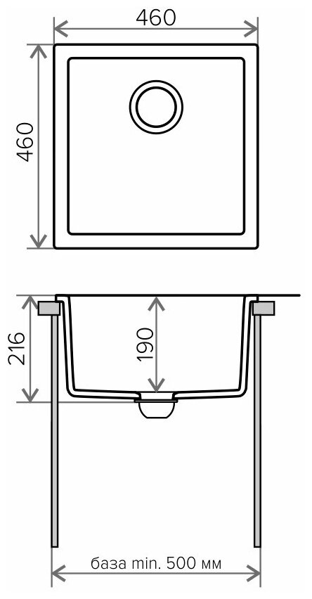 Кухонная мойка Tolero Classic R-128 №001 серый металлик (473295) - фотография № 9