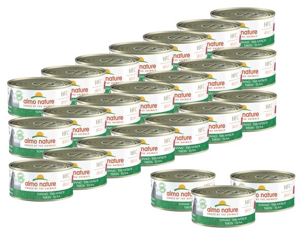 Almo Nature Консервы для Кошек с Тунцом в желе (HFC Jelly - Tuna ) 0,15 кг х 24 шт. - фотография № 1