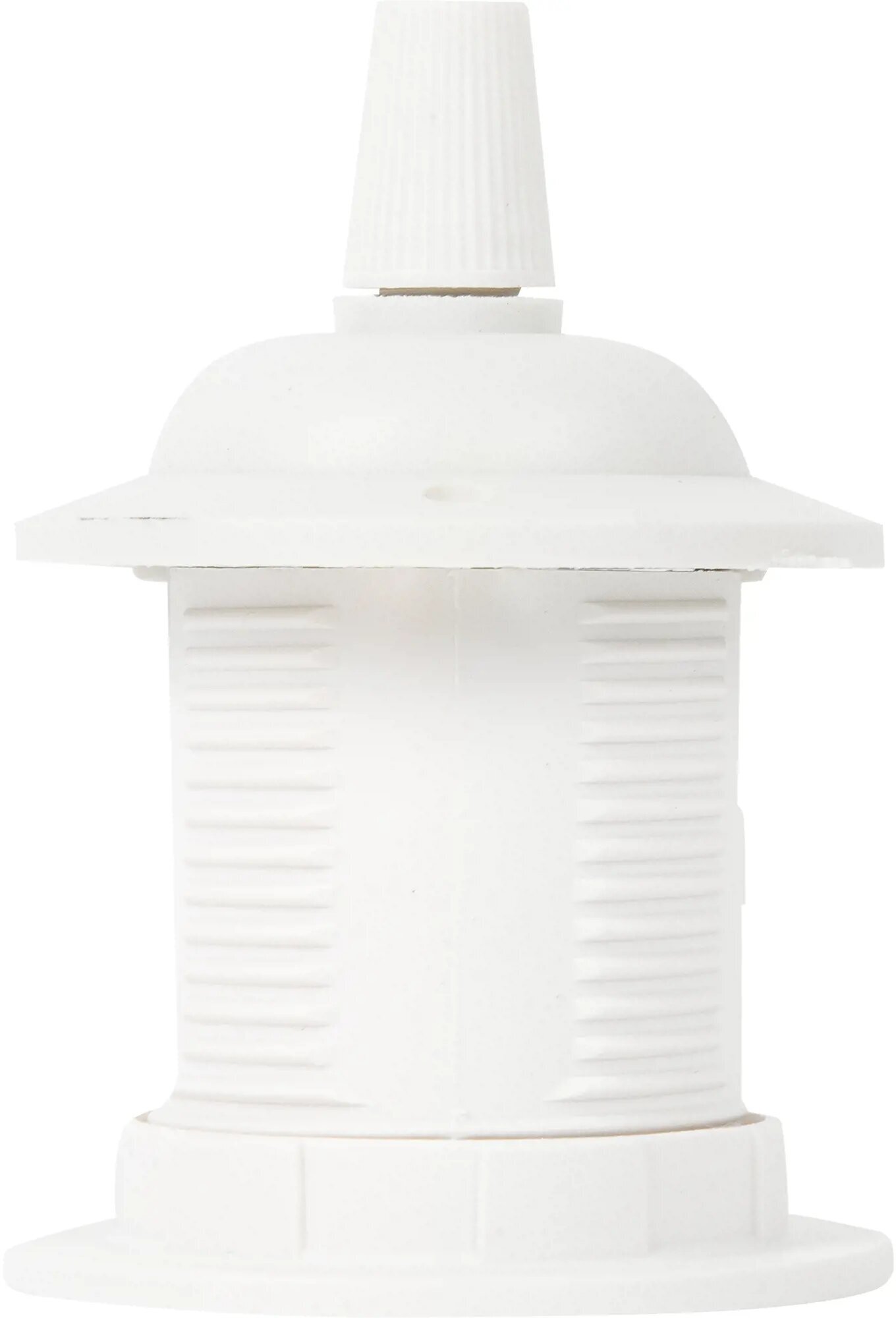Патрон пластиковый Е27 для подвесных светильников цвет белый