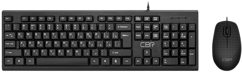 Комплект (клавиатура+мышь) CBR KB SET 711 Carbon