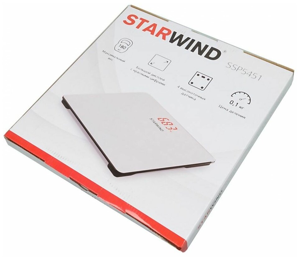 Весы напольные Starwind SSP5451 белый - фотография № 7