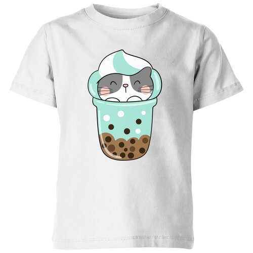 Футболка Us Basic, размер 12, белый мужская футболка котик в стакане мороженого m черный