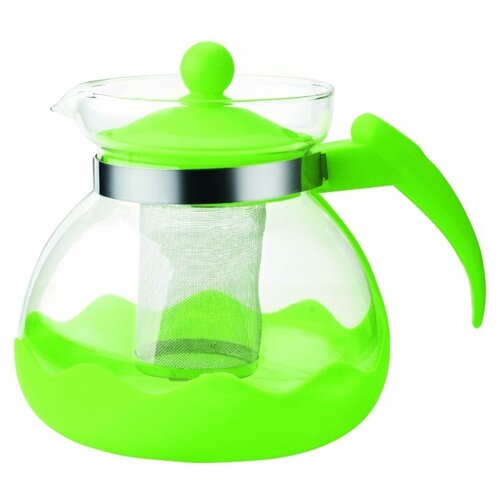 Bekker Заварочный чайник BK-7627 1.5 л, 1.5 л, прозрачный/зеленый