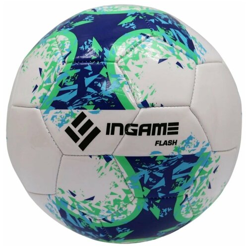 Мяч футбольный INGAME FLASH, №5, (синий)