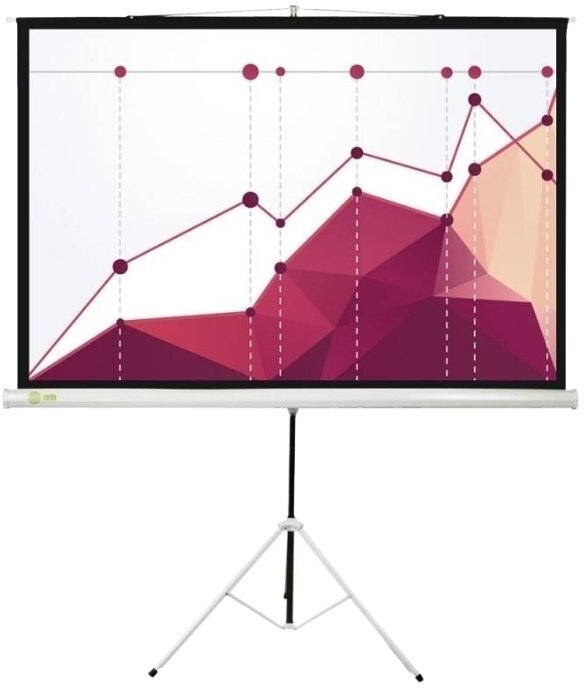 Экран Cactus 180x180см Triscreen CS-PST-180x180 1:1 напольный рулонный белый