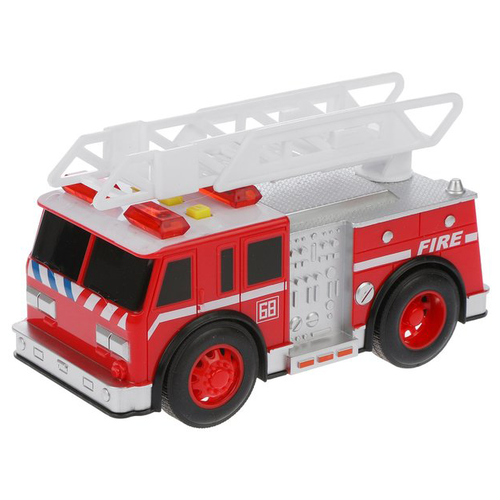 Пожарный автомобиль Yako Городские службы (M0271-1F), 18 см, красный машина урал пожарная машина 15 5см свет звук кап дв инерц